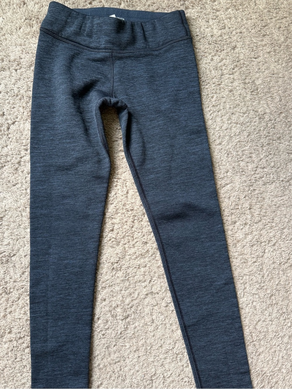 Athleta Dark Heather Blue Kids Active Leggings